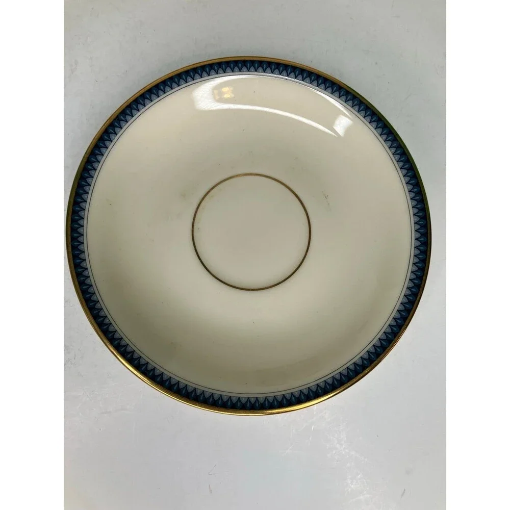 Lenox Columbia 6 Cups Footed & 6 Saucers Set Presidential Collection